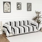 Sofa Covers for Sectional Sofa, Couch Cover for Dogs, Throw Couch Covers Loveseat Covers Futon Cover L Shaped Cover Washable Chenille Couch Protector, 71" x 102", Black Star Cluster